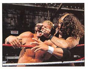 1997 Panini WWF Superstars Stickers #80 Mankind / Psycho Sid Front