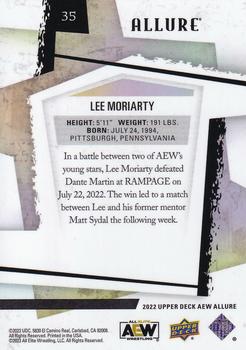 2022 Upper Deck Allure AEW #35 Lee Moriarty Back