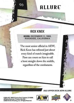 2022 Upper Deck Allure AEW #96 Rick Knox Back