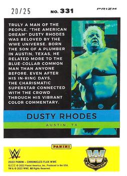 2022 Panini Chronicles WWE - Green #331 Dusty Rhodes Back