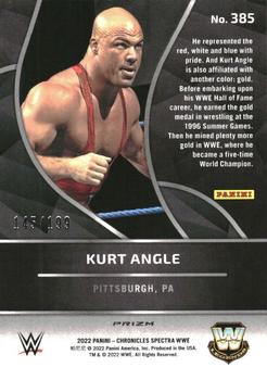 2022 Panini Chronicles WWE - Red #385 Kurt Angle Back