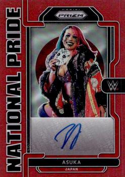 2022 Panini Chronicles WWE - National Pride Signatures Red #NP-ASK Asuka Front