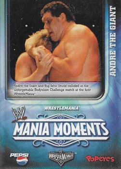 2006 Popeyes WWE Mania Moments #1 Andre the Giant Front