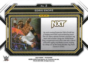2023 Panini Prizm WWE #2 Edris Enofé Back