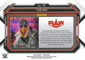 2023 Panini Prizm WWE #31 The Miz Back