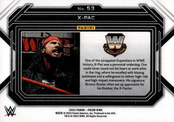 2023 Panini Prizm WWE #53 X-Pac Back