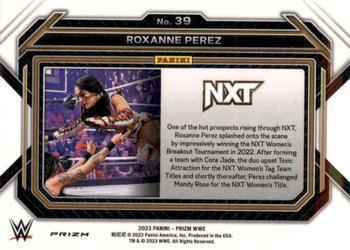 2023 Panini Prizm WWE - Blue Wave #39 Roxanne Perez Back