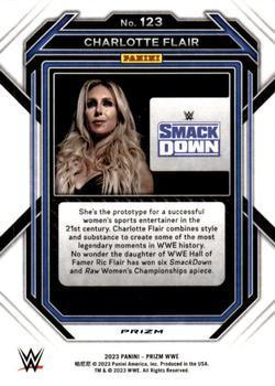 2023 Panini Prizm WWE - Green #123 Charlotte Flair Back