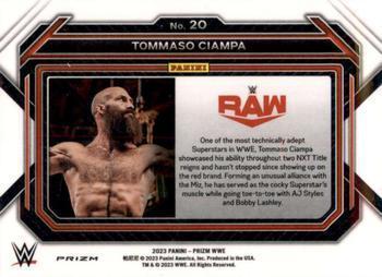 2023 Panini Prizm WWE - Hyper #20 Tommaso Ciampa Back