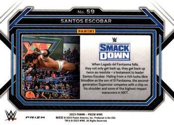 2023 Panini Prizm WWE - Ice #59 Santos Escobar Back
