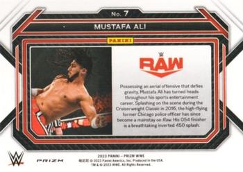 2023 Panini Prizm WWE - Ruby Wave #7 Mustafa Ali Back
