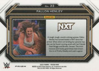 2023 Panini Prizm WWE - Ruby Wave #22 Fallon Henley Back