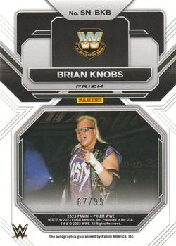 2023 Panini Prizm WWE - Sensational Signatures Prizms Red #SN-BKB Brian Knobs Back