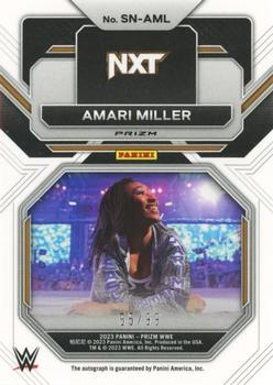 2023 Panini Prizm WWE - Sensational Signatures Prizms Red #SN-AMl Amari Miller Back