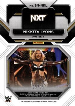 2023 Panini Prizm WWE - Sensational Signatures Prizms Red #SN-NKL Nikkita Lyons Back