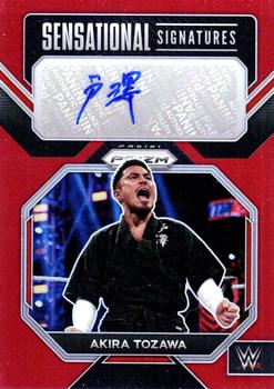 2023 Panini Prizm WWE - Sensational Signatures Prizms Red #SN-AKT Akira Tozawa Front