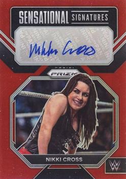 2023 Panini Prizm WWE - Sensational Signatures Prizms Red #SN-NCS Nikki Cross Front