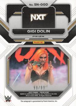 2023 Panini Prizm WWE - Sensational Signatures Prizms Red #SN-GGD Gigi Dolin Back