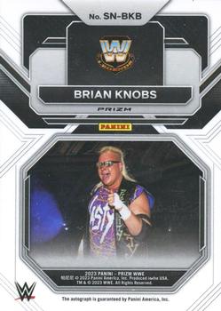 2023 Panini Prizm WWE - Sensational Signatures Prizms Silver #SN-BKB Brian Knobs Back