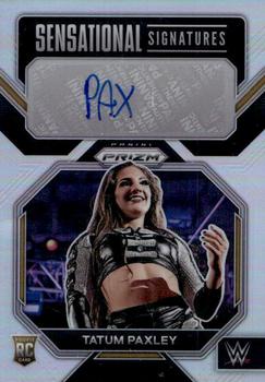 2023 Panini Prizm WWE - Sensational Signatures Prizms Silver #SN-TPX Tatum Paxley Front