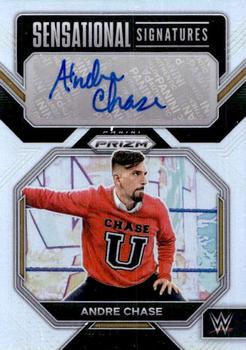2023 Panini Prizm WWE - Sensational Signatures Prizms Silver #SN-ACH Andre Chase Front