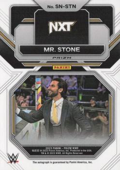 2023 Panini Prizm WWE - Sensational Signatures Prizms Silver #SN-STN Mr. Stone Back