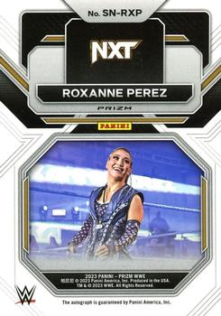2023 Panini Prizm WWE - Sensational Signatures Prizms Silver #SN-RXP Roxanne Perez Back