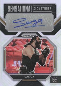 2023 Panini Prizm WWE - Sensational Signatures Prizms Silver #SN-SGS Sanga Front