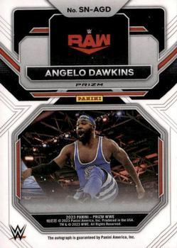 2023 Panini Prizm WWE - Sensational Signatures Prizms Silver #SN-AGD Angelo Dawkins Back