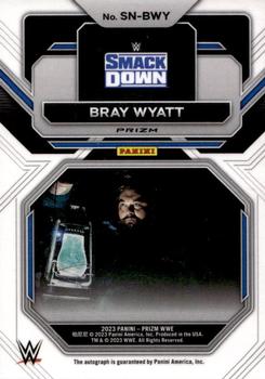 2023 Panini Prizm WWE - Sensational Signatures Prizms Silver #SN-BWY Bray Wyatt Back