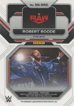 2023 Panini Prizm WWE - Sensational Signatures Prizms Silver #SN-RRD Robert Roode Back