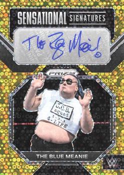 2023 Panini Prizm WWE - Sensational Signatures Prizms Under Card Gold #SN-TBM The Blue Meanie Front