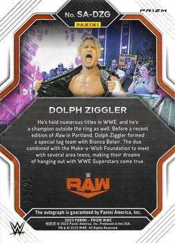 2023 Panini Prizm WWE - Superstar Autographs Prizms Mojo #SA-DZG Dolph Ziggler Back