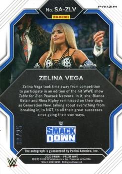 2023 Panini Prizm WWE - Superstar Autographs Prizms Mojo #SA-ZLV Zelina Vega Back