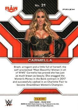 2023 Panini Prizm WWE - Top Tier Prizms Silver #21 Carmella Back
