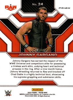 2023 Panini Prizm WWE - Top Tier Prizms Under Card #24 Johnny Gargano Back
