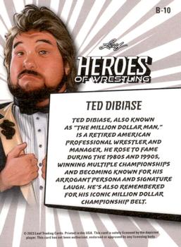 2023 Leaf Heroes of Wrestling - Gold #B-10 Ted DiBiase Back