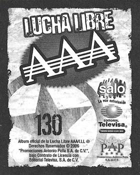 2006 Lucha Libre AAA Triplemente Espectacular Stickers #130 Alebrije Back