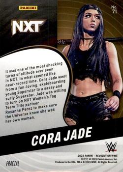 2023 Panini Revolution WWE - Fractal #71 Cora Jade Back