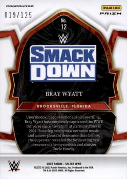 2023 Panini Select WWE - White Prizms #12 Bray Wyatt Back