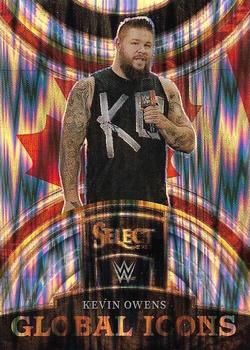 2023 Panini Select WWE - Global Icons Flash Prizms #10 Kevin Owens Front