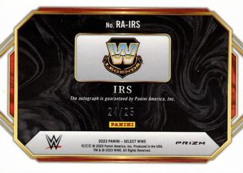 2023 Panini Select WWE - Ringside Action Signatures Tie-Dye Prizms #RA-IRS IRS Back