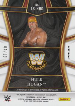 2023 Panini Select WWE - Legendary Signatures Gold Prizms #LS-HHG Hulk Hogan Back
