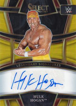 2023 Panini Select WWE - Legendary Signatures Gold Prizms #LS-HHG Hulk Hogan Front