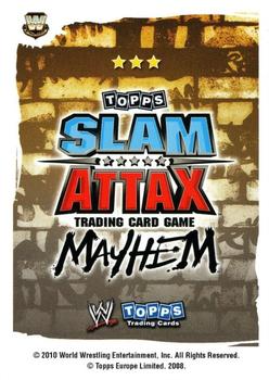 2010 Topps Slam Attax WWE Mayhem (UK Variant) #NNO Earthquake Back
