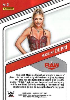 2023 Donruss Elite WWE #91 Maxxine Dupri Back
