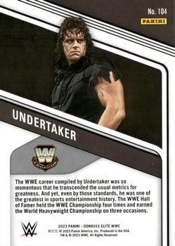 2023 Donruss Elite WWE - Orange #104 Undertaker Back