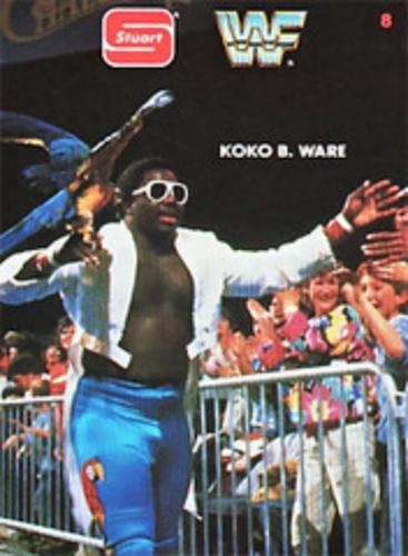 1987 Stuart Foods WWF #8 Koko B. Ware Front