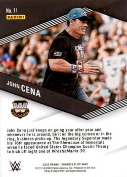 2023 Donruss Elite WWE - Spellbound Green #11 John Cena Back