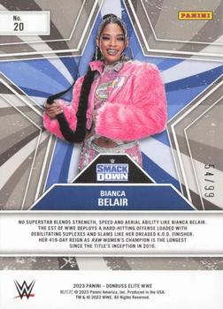 2023 Donruss Elite WWE - Star Status Red #20 Bianca Belair Back